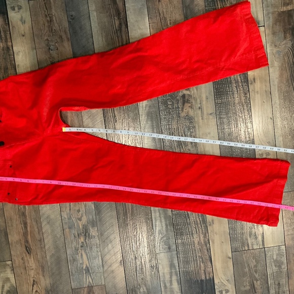 Eddie Bauer Womens Size 2 Tangerine Slightly Curvy Slightly Flared Corduroy NWT - Picture 6 of 7